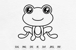 cute frog svg sublimation design