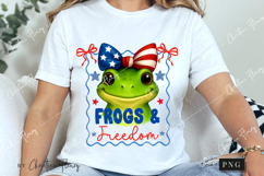 Frogs &amp; Freedom Funny PNG | 4th Of July PNG Product Image 3