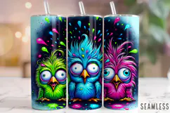Funny Chickens Tumbler Wrap, Rooster Tumbler, Sarcastic PNG Product Image 1