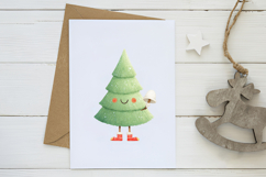 cute funny Christmas tree clipart Product Image 3