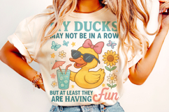 Funny Ducks Not in a Row PNG, Snarky Funny Mental Health PNG Product Image 2