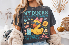 Funny Ducks Not in a Row PNG, Snarky Funny Mental Health PNG Product Image 3