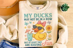 Funny Ducks Not in a Row PNG, Snarky Funny Mental Health PNG Product Image 4