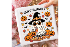 Cute Funny Ghost Pumpkin Halloween Png Product Image 3
