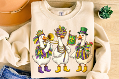 Mardi Gras Goose PNG, Fleur De Lis PNG, Fat Tuesday PNG Product Image 4
