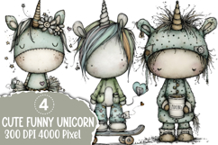 Cute Funny Unicorn Sublimation Product Image 1