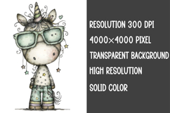 Cute Funny Unicorn Sublimation Product Image 2