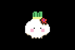 Cute garlic character illustration pixel art design Product Image 2
