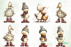 Cute Geese Clipart Sublimation Product Image 5