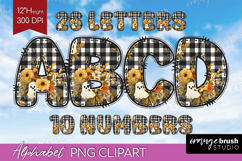 Cute Ghost Doodle Aphabet Clipart - Halloween Letters PNG Product Image 1