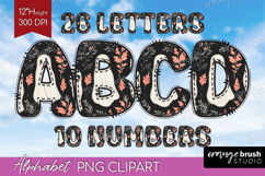 Cute Ghost Doodle Aphabet Clipart - Halloween Letters PNG Product Image 1