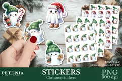 Cute christmas stickers png designs being used as trendy Christmas Stickers print