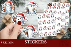 Cute christmas stickers png designs being used as trendy Christmas Stickers print
