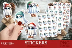 Cute christmas stickers png designs being used as trendy Christmas Stickers print