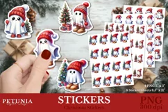 Cute christmas stickers png designs being used as trendy Christmas Stickers print