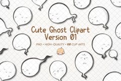 Cute Ghost Clipart for Halloween01