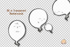 Cute Ghost Clipart for Halloween03