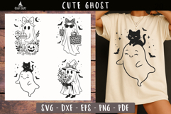 Cute Ghost clipart Halloween Coquette svg