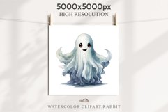 watercolor cute ghost kawaii smile, spooky clipart, sublimation nursery, Creepy Witch art Cute Ghost Clipart Pumpkin Spooky Halloween PNG Scrapbooking Fairy Tale Art Image Watercolor Transparent Print illustration sublimation creepy printable digital