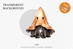 Cute Ghost Clipart Pumpkin Spooky Halloween PNG Scrapbooking Fairy Tale Art Image Watercolor Transparent Print illustration sublimation creepy printable digital watercolor cute ghost kawaii smile clipart, nursery, Creepy Witch art