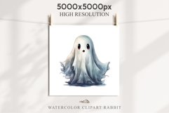 Cute Ghost Clipart Pumpkin Spooky Halloween PNG Scrapbooking Fairy Tale Art Image Watercolor Transparent Print illustration sublimation creepy printable digital watercolor cute ghost kawaii smile, spooky clipart, sublimation nursery, Creepy Witch art, hal