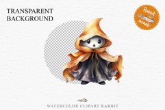 Cute Ghost Clipart Pumpkin Spooky Halloween PNG Scrapbooking Fairy Tale Art Image Watercolor Transparent Print illustration sublimation creepy printable digital watercolor cute ghost kawaii smile clipart, nursery, Creepy Witch art