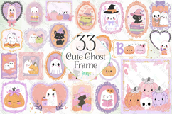 Cute Ghost Frame Sublimation Bundle Product Image 1