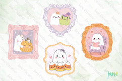 Cute Ghost Frame Sublimation Clipart Product Image 1