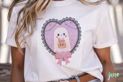 Cute Ghost Frame Sublimation Clipart Product Image 2