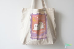 Cute Ghost Frame Sublimation Clipart Product Image 4