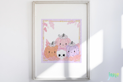 Cute Ghost Frame Sublimation Clipart Product Image 5