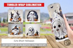 Tumbler Wrap Cute Halloween Ghost Product Image 1