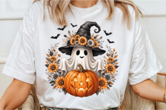 Cute Ghost Halloween Clipart PNG Product Image 2