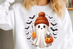 Cute Ghost Halloween Clipart PNG Product Image 2