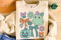 Halloween Preppy PNG, Fall PNG, Pumpkin PNG, Coquette Bow Product Image 5