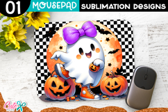  Ghost Halloween Mouse Pad Sublimation PNG