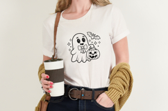 Cute Halloween Ghost with Jack-O-Lantern SVG Product Image 2