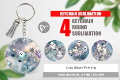 Keychain Cute Ghost Pattern Product Image 1