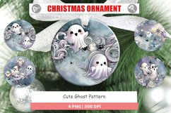 Christmas Ornaments Cute Ghost Pattern Product Image 1