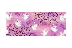 cute ghost pink purple watercolor halloween coffee mug sublimation wrap glass mug wrap svg presized for 11oz and 15oz glass mug are sublimation files