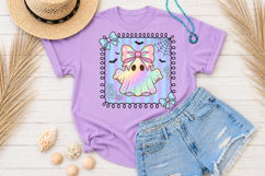 Cute Ghost PNG, Holographic Halloween Sublimation Product Image 4