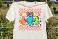 Cute Ghost PNG, Retro Halloween Sublimation Product Image 2