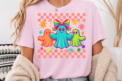 Cute Ghost PNG, Retro Halloween Sublimation Product Image 5