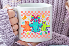 Cute Ghost PNG, Retro Halloween Sublimation Product Image 6