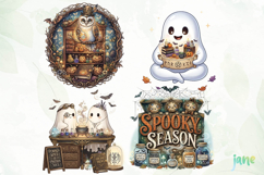 Cute Ghost Pumpkin Clipart Product Image 1