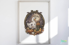 Cute Ghost Pumpkin Clipart Product Image 2