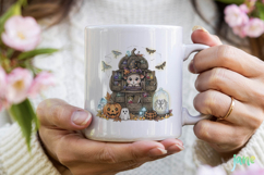 Cute Ghost Pumpkin Clipart Product Image 4