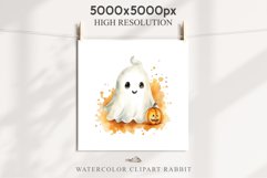 Cute Ghost Pumpkin Spooky Halloween Clipart PNG Scrapbooking Fairy Tale Art Image Watercolor Transparent Print illustration sublimation creepy printable digital watercolor cute ghost kawaii smile, spooky clipart, sublimation nursery, Creepy Witch art, hal