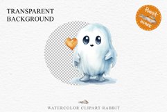 Cute Ghost Pumpkin Spooky Halloween Clipart PNG Scrapbooking Fairy Tale Art Image Watercolor Transparent Print illustration sublimation creepy printable digital watercolor cute ghost kawaii smile, spooky clipart, sublimation nursery, Creepy Witch art, hal