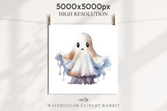 Cute Ghost Pumpkin Spooky Halloween Clipart PNG Scrapbooking Fairy Tale Art Image Watercolor Transparent Print illustration sublimation creepy printable digital watercolor cute ghost kawaii smile, spooky clipart, sublimation nursery, Creepy Witch art, hal
